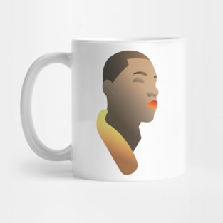 Portrait LGBTQ with orange lipstick Mug